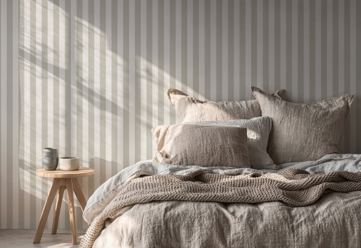 Bild på Färgsättning Striped Linen Green - 1031601-07 - 04781-01